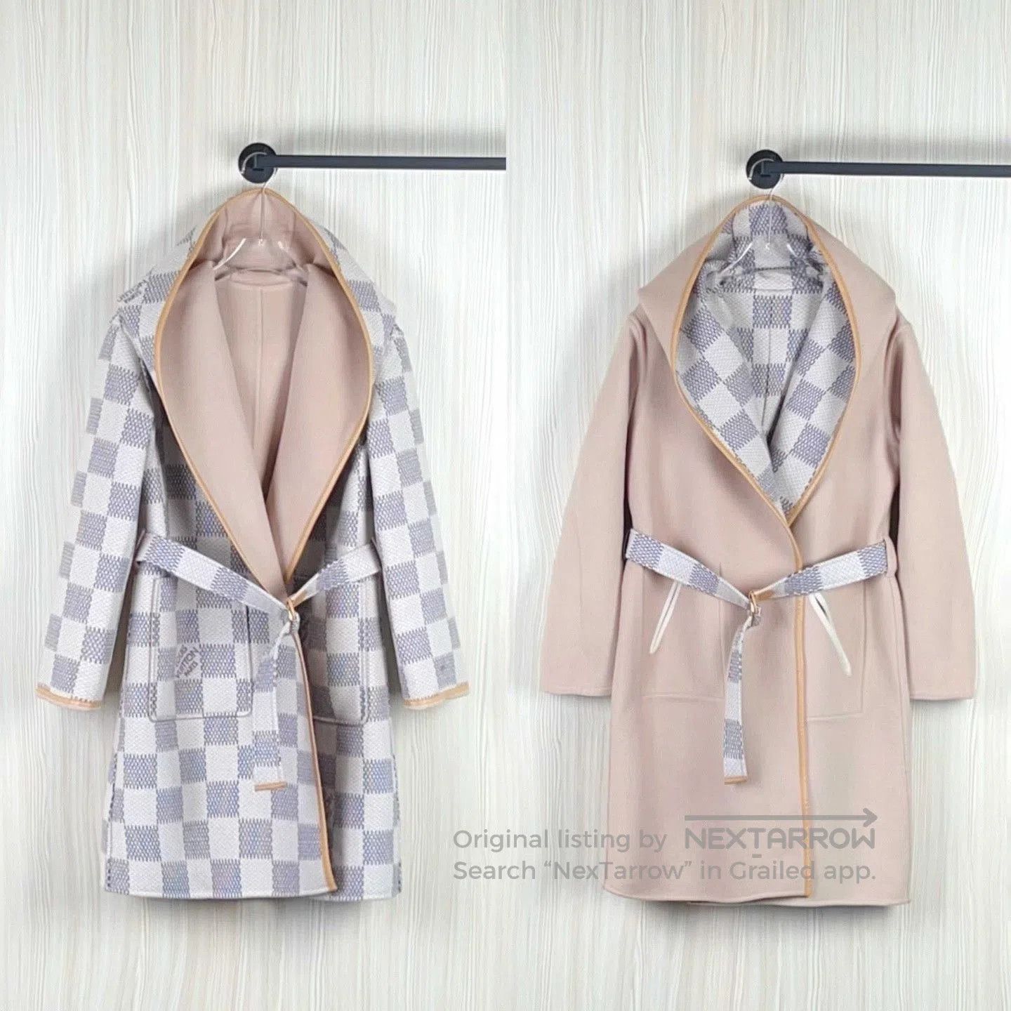 Louis Vuitton Lv Beige Long Coat with Belt. Size US XXS / EU 40 - 2 Thumbnail