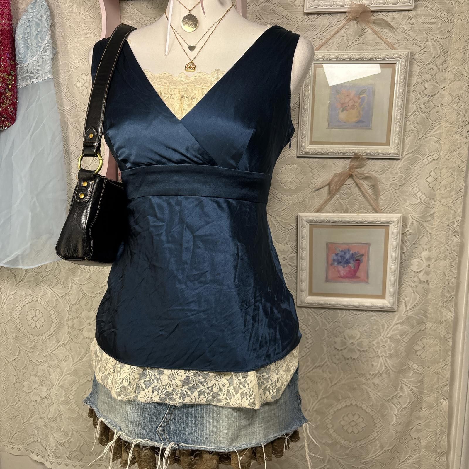 Other silk y2k office siren fitted blouse Size M / US 6-8 / IT 42-44 - 2 Thumbnail