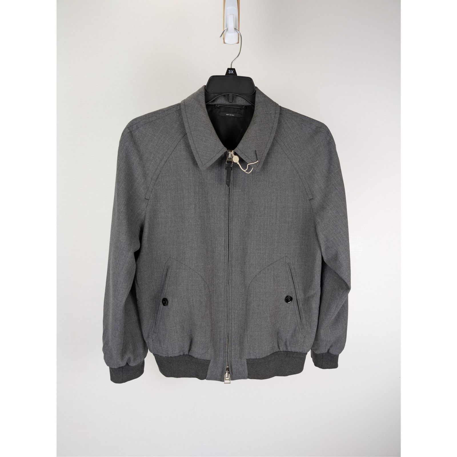 Tom Ford o1rshd1 CC20 Ribbed-Trim Twill Bomber Jacket Light Jacket Size US M / EU 48-50 / 2 - 2 Thumbnail