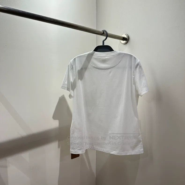 Hermes Hermes H Ribbing Embroidered Short Sleeve Size M / US 6-8 / IT 42-44 - 2 Thumbnail