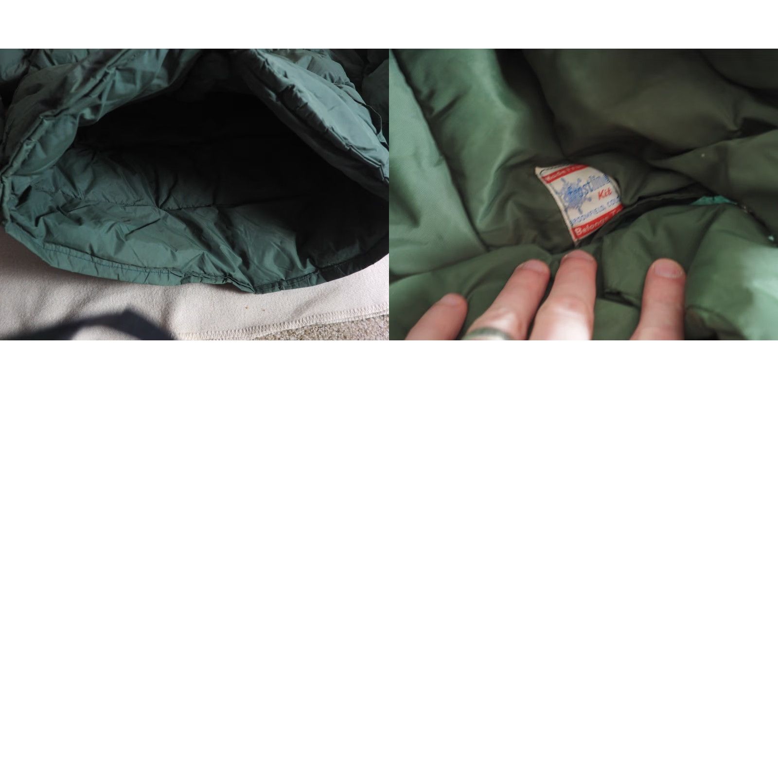 Vintage VINTAGE Frostline Kit Jacket Outdoor Hooded 70s Zip Down Goose Down Forest Green Mens L Size US L / EU 52-54 / 3 - 8 Thumbnail