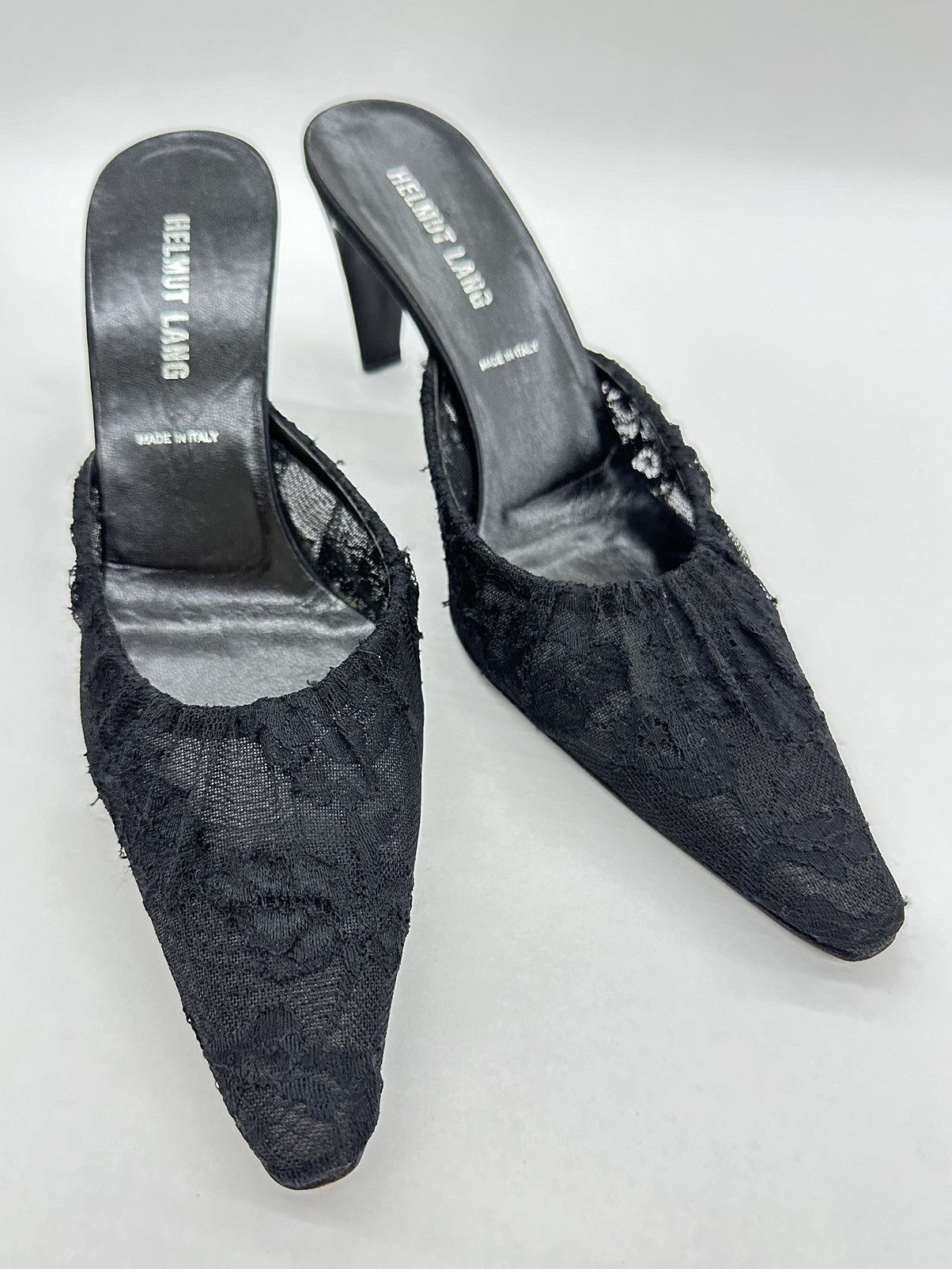 Helmut Lang Helmut Lang Black Laced Mules 2001 AW Size US 9 / IT 39 - 2 Thumbnail