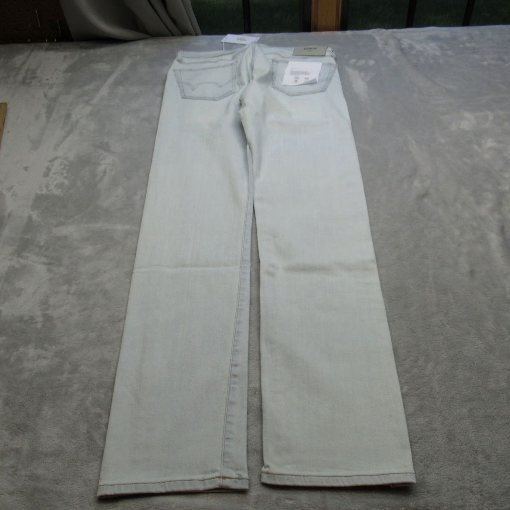 Edwin Edwin Jeans Mens 29X32 Light Wash Flex Thermal Wicking Maddox Straight NEW Size US 29 - 3 Thumbnail
