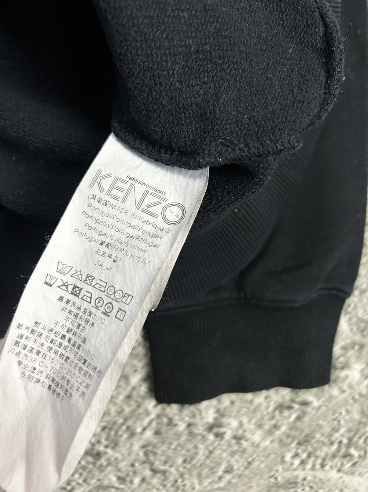 Kenzo Kenzo Sweatshirt black big logo Paris crewneck Size US S / EU 44-46 / 1 - 5 Thumbnail