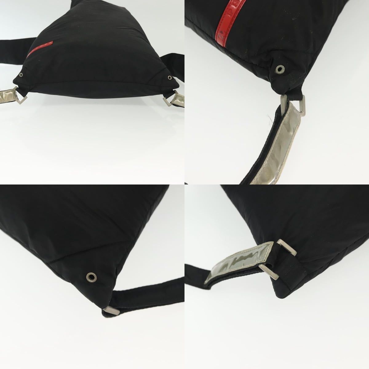 Prada PRADA Sports Backpack Nylon Black Silver Size ONE SIZE - 10 Thumbnail