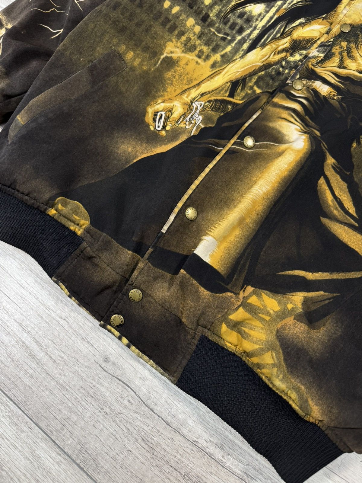 Japanese Brand Veezo Made In Korea Puffer Bomber Vagabond Retro Anime Promo Size US XXL / EU 58 / 5 - 2 Thumbnail
