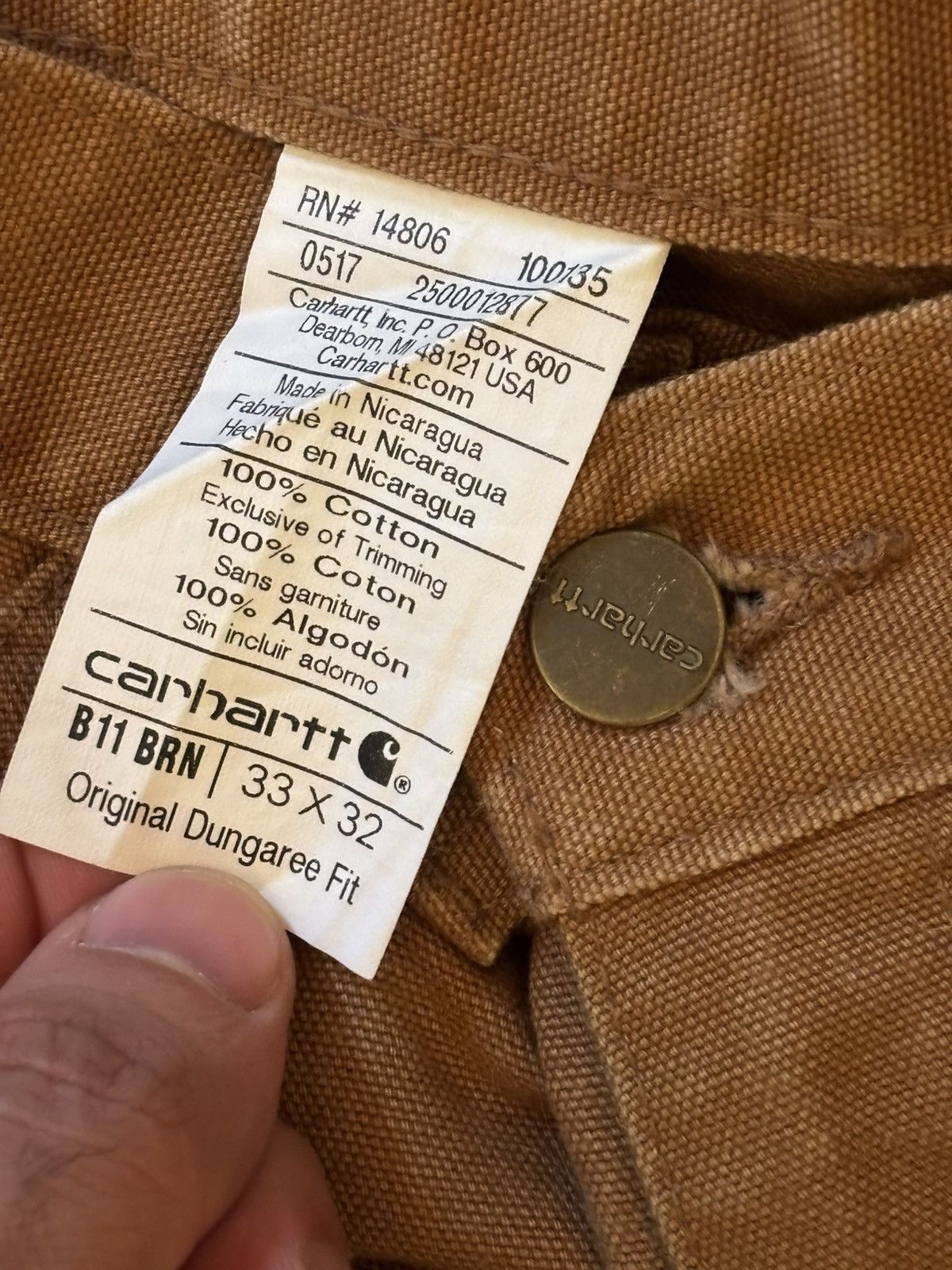 Carhartt × Carhartt Wip Vintage carhartt pants 33x32 Size US 33 - 4 Thumbnail