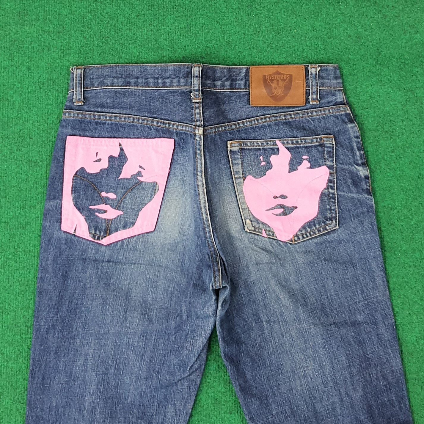 Hysteric Glamour Vintage Hysterics Raiders Jeans Custom Logo Jeans C244N13 Size US 29 - 2 Thumbnail