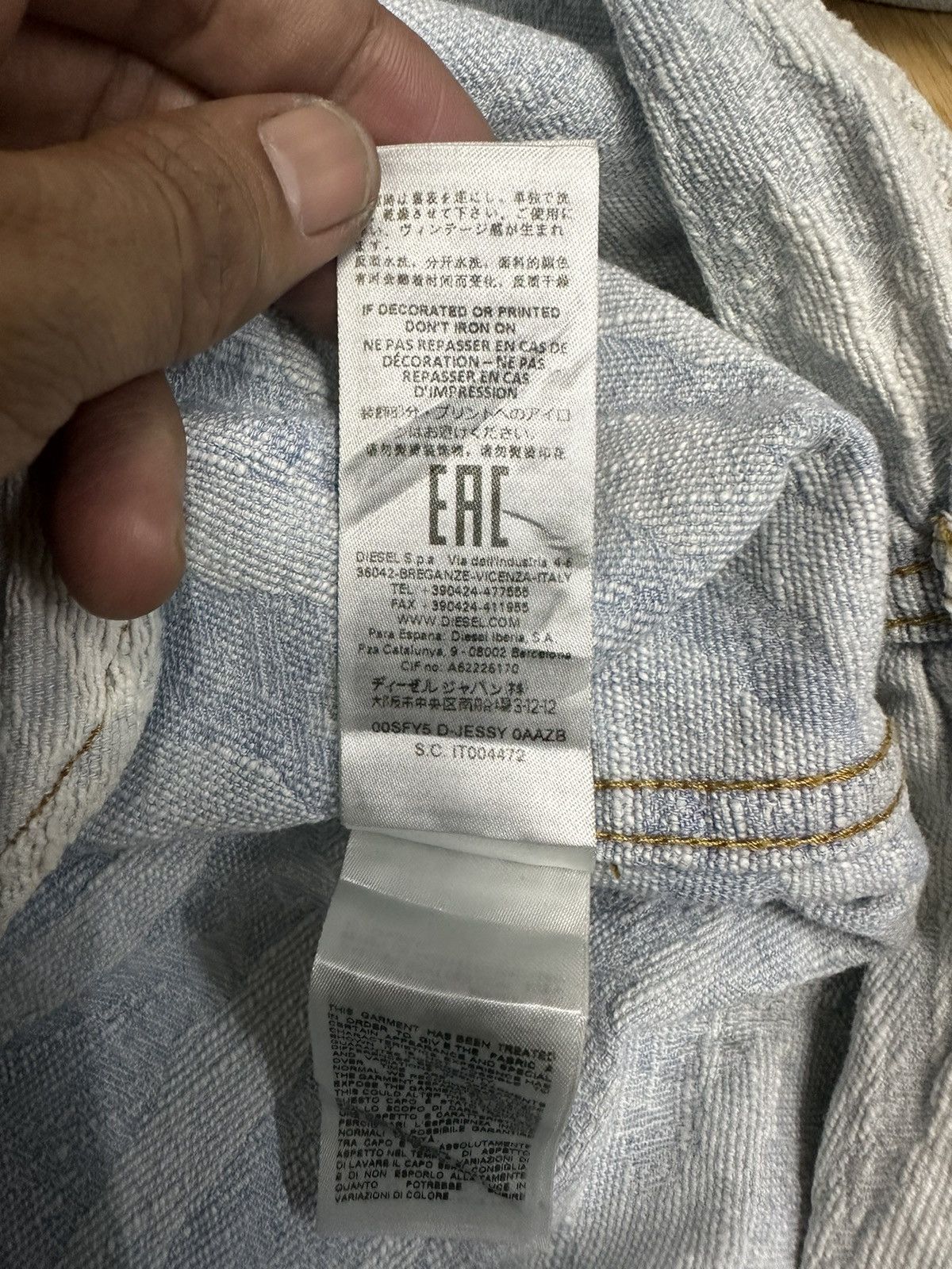Diesel Diesel Denim Wave Dirty Design Denim Jacket Z08 Size US M / EU 48-50 / 2 - 16 Thumbnail