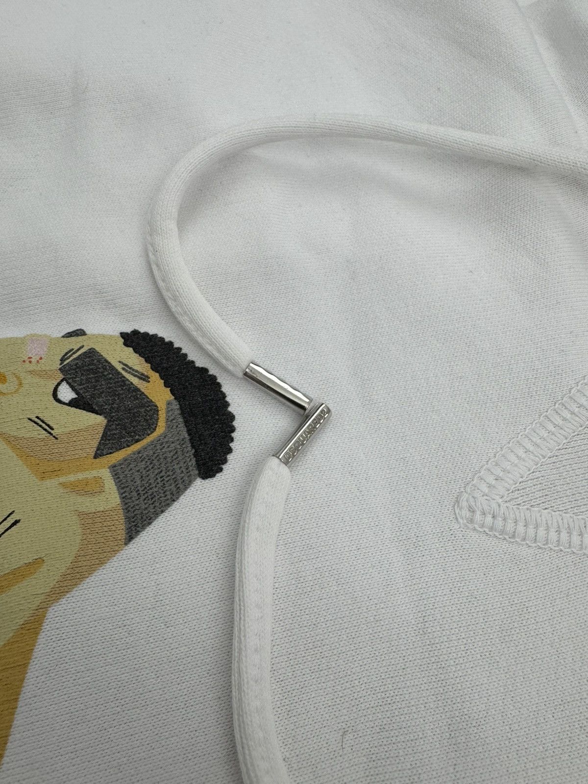 Dsquared2 Dsquared2 White Hoodie Big Logo Y2K Street Wear Size US XL / EU 56 / 4 - 10 Thumbnail