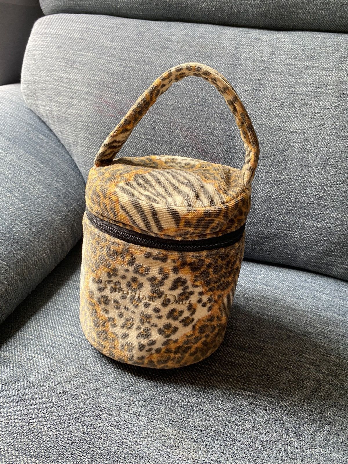 Christian Dior Cd Leopard Mini Vanity Bag, Women's