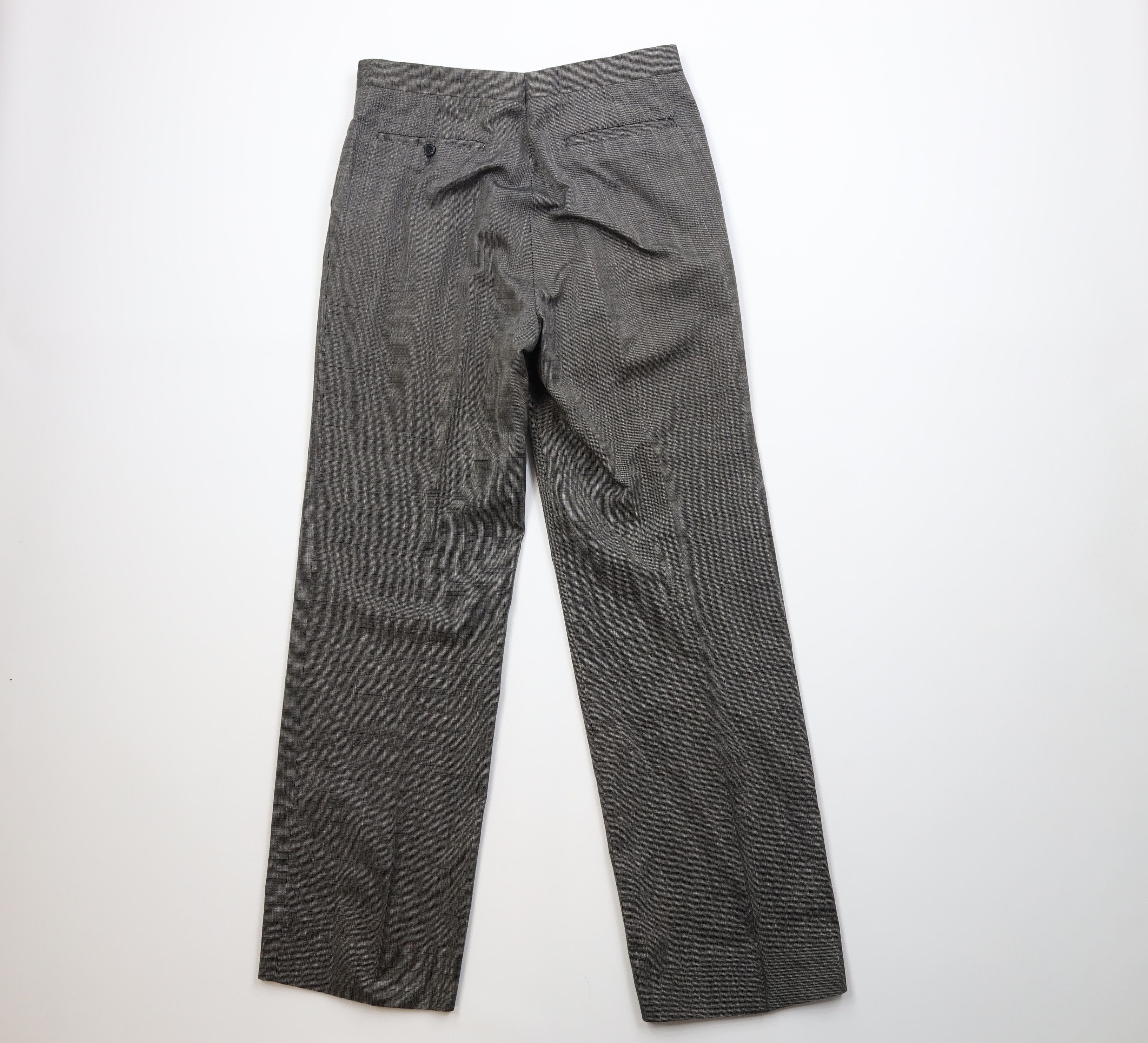 Vintage Vintage 60s Rockabilly Wool Blend Knit Wide Leg Chino Pants Size US 32 / EU 48 - 10 Thumbnail