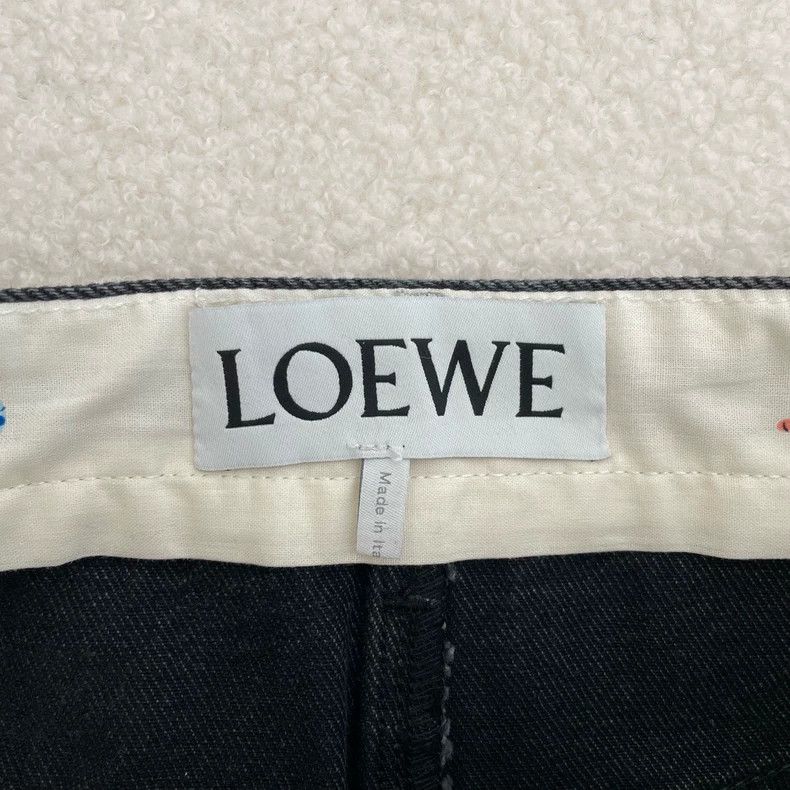 Loewe LOEWE Black water-washed straight jeans Size 42" / US 20 - 3 Thumbnail