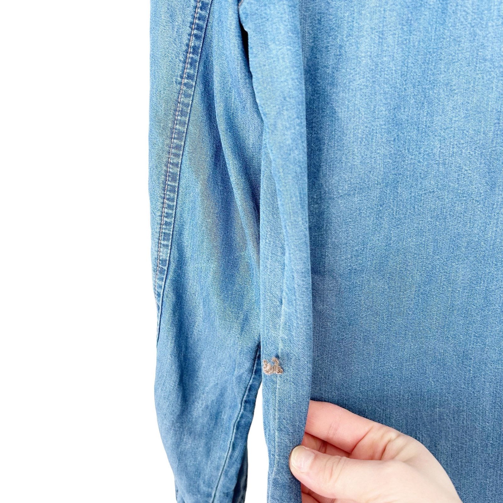 Gap Gap Chambray Button Front Shirt Dress Sz XS Size XS / US 0-2 / IT 36-38 - 3 Thumbnail