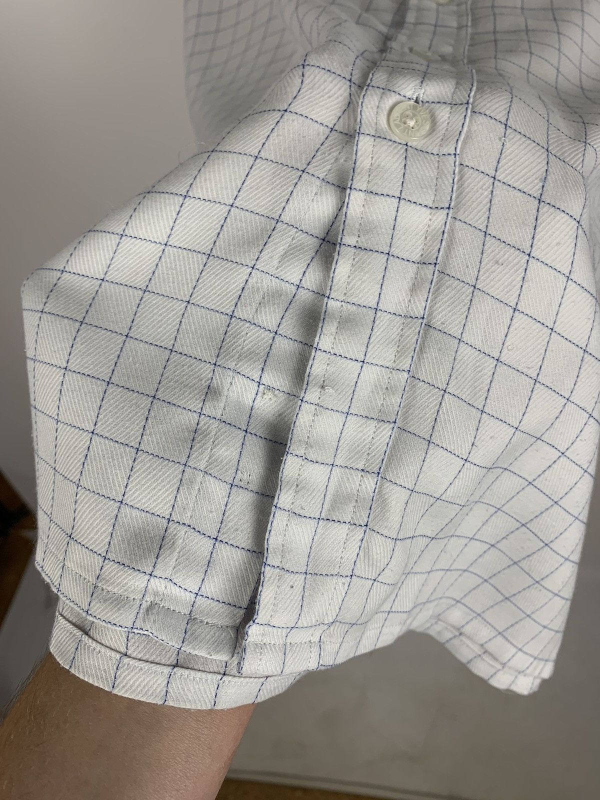 Yves Saint Laurent Vintage Yves Saint Laurent Plaid Shirt Short Sleeve 90’s Size US M / EU 48-50 / 2 - 9 Thumbnail