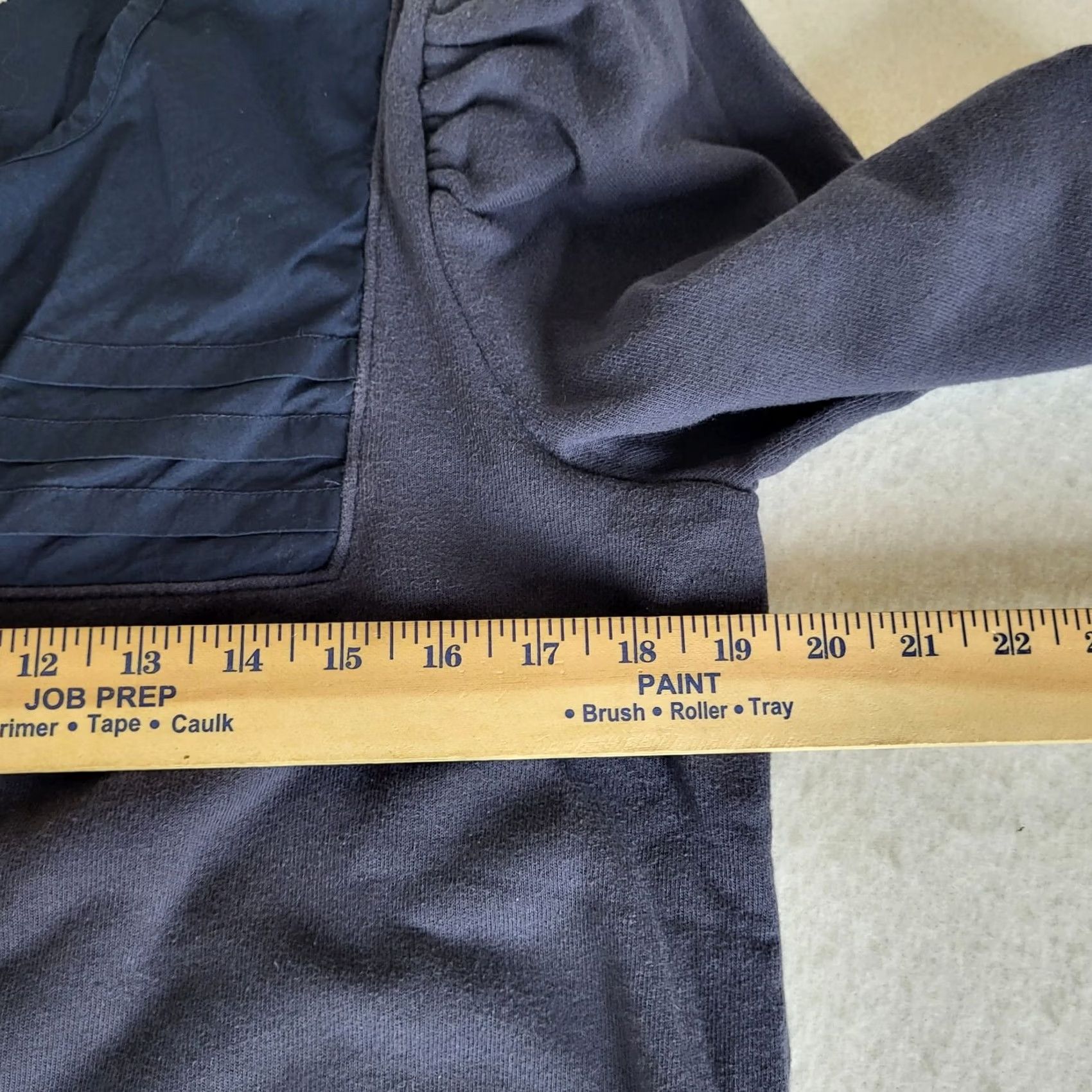 Nation LTD NATION LTD Bonnie Bibbed Women's navy blue cotton Sweatshirt Size L Size L / US 10 / IT 46 - 5 Thumbnail