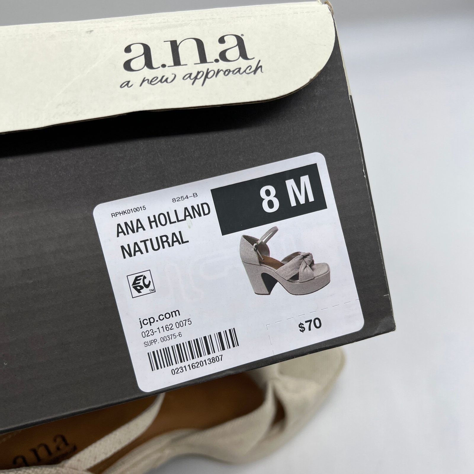 Other a.n.a Womens Holland Heeled Sandals Denim Platform Size US 8 / IT 38 - 8 Thumbnail