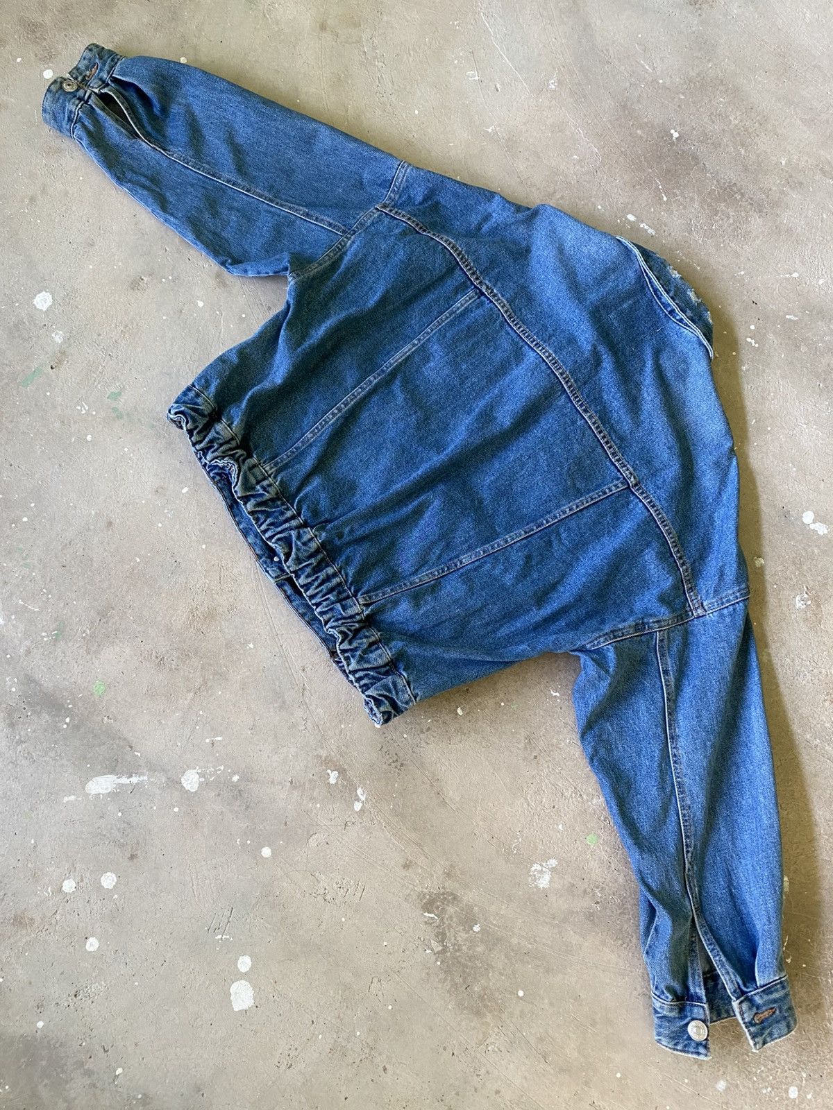 Zara Zara Cropped Denim Jacket Blue Washed Oversized Size M / US 6-8 / IT 42-44 - 10 Thumbnail