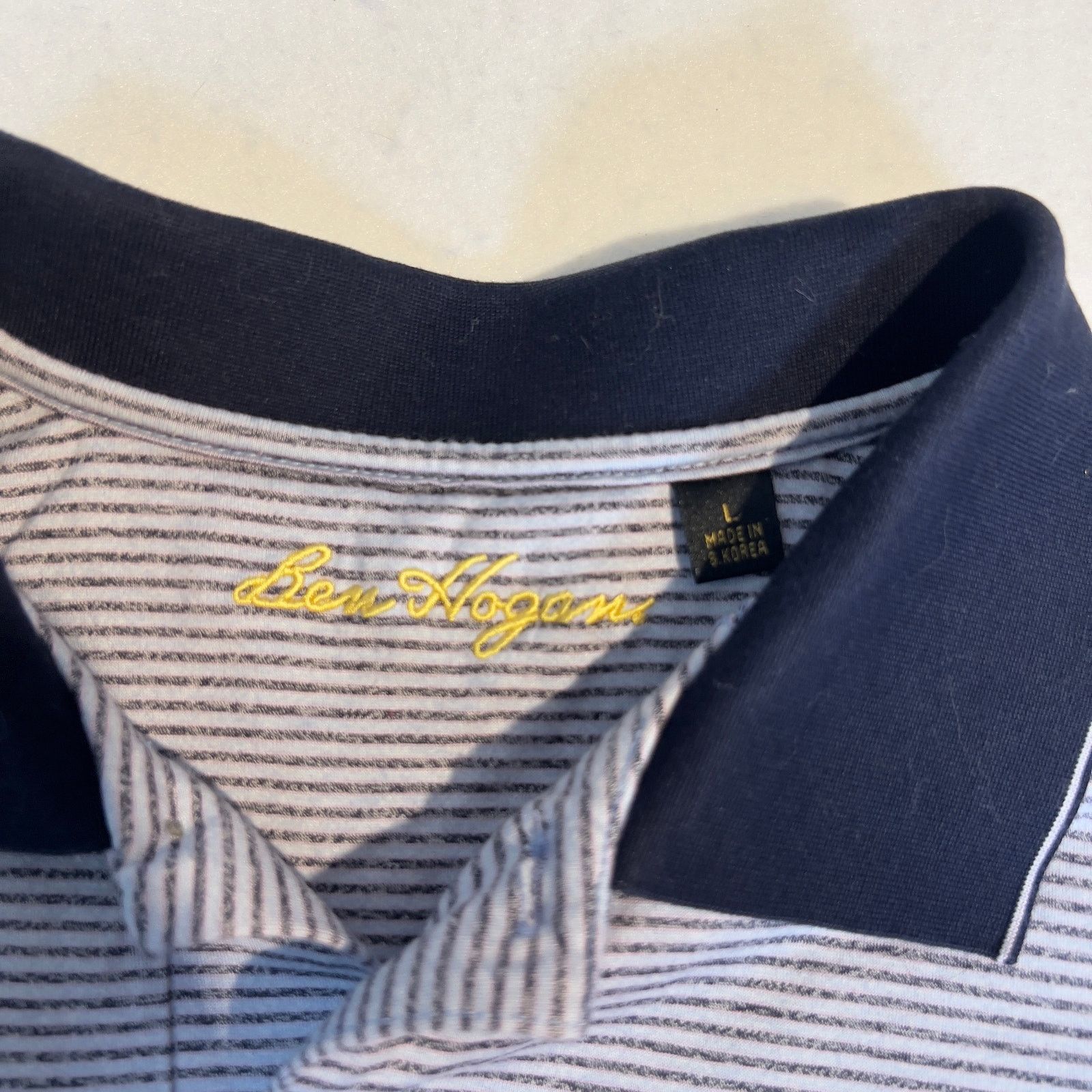 Other Ben Hogan Double Mercerized Cotton Polo Shirt Men's L Blue Size US L / EU 52-54 / 3 - 2 Thumbnail