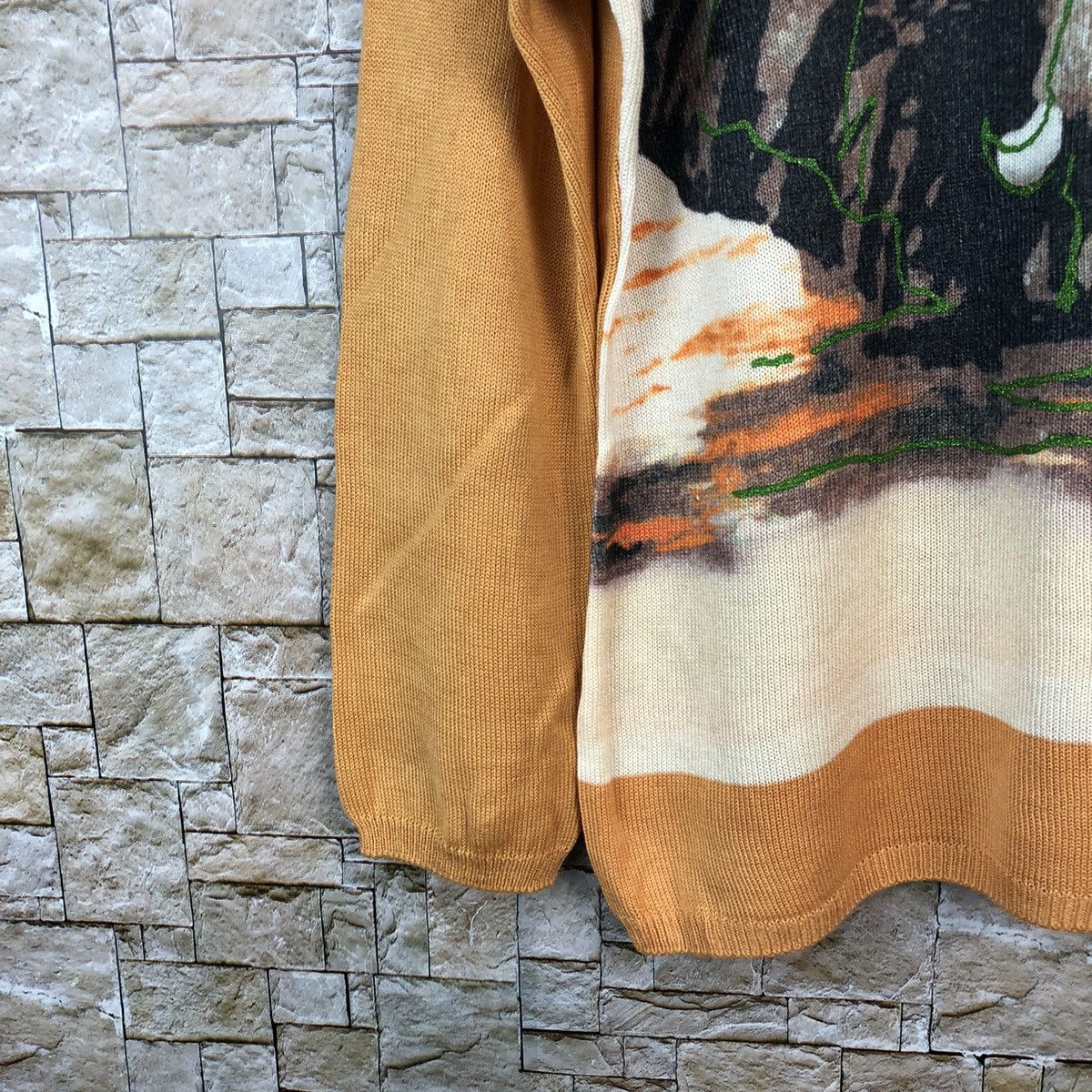 Japanese Brand × Vintage Evex big elephant Orange Knitwear #A1185 Size L / US 10 / IT 46 - 8 Thumbnail