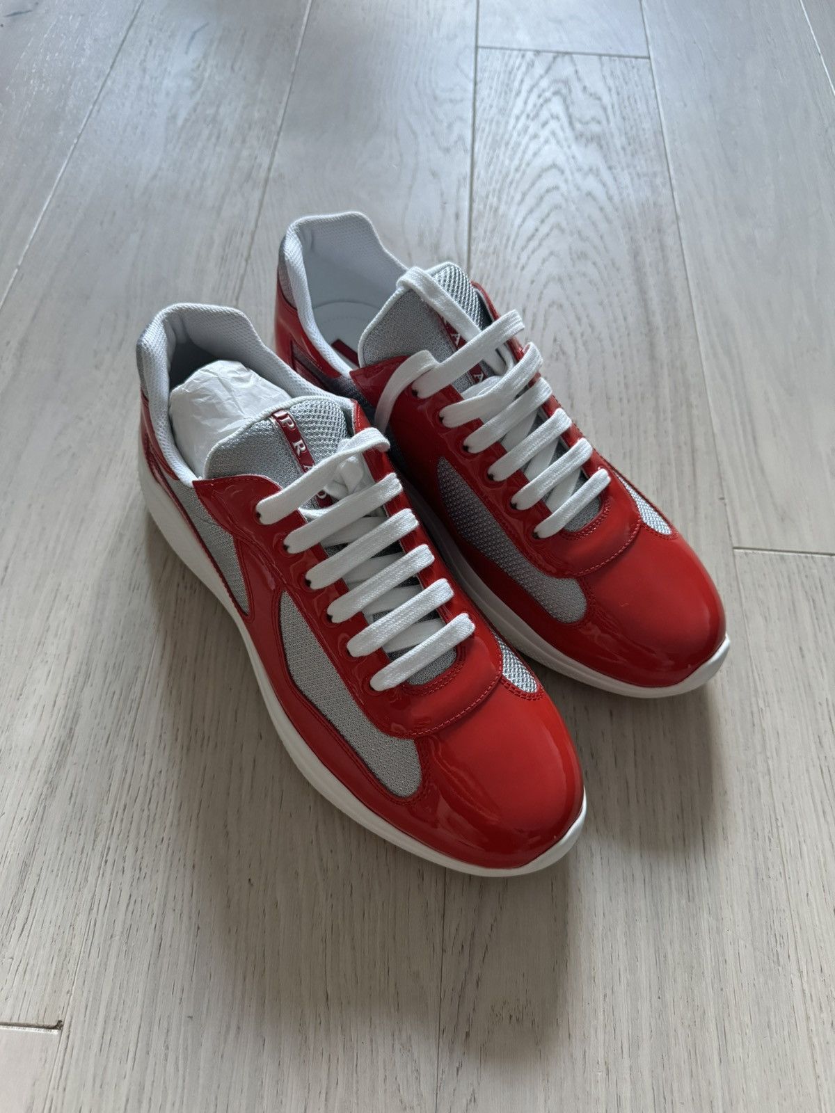 Prada Prada America's Cup leather-trimmed sneakers Size US 11 / EU 44 - 2 Thumbnail