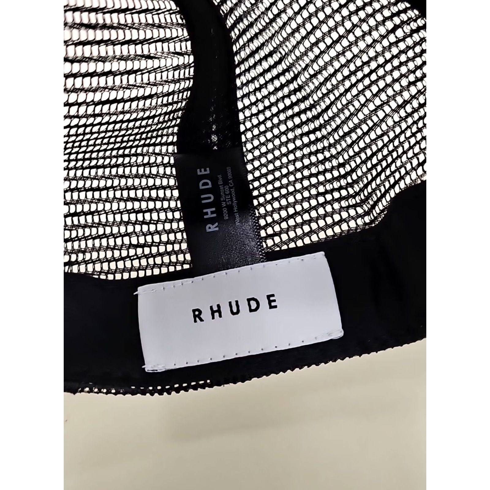 Rhude Rhude CANVAS SUPERCROSS Trucker Hat Cap BLACK Authentic NEW One Size Men Adjustable Cap Hat Size ONE SIZE - 5 Thumbnail