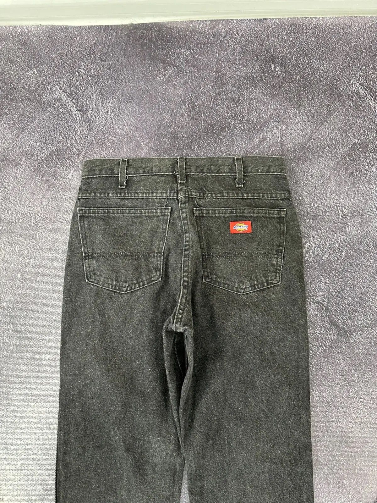 Dickies × Vintage Vintage Dickies Distressed Black Work Denim Hype Jeans Size US 31 - 6 Thumbnail