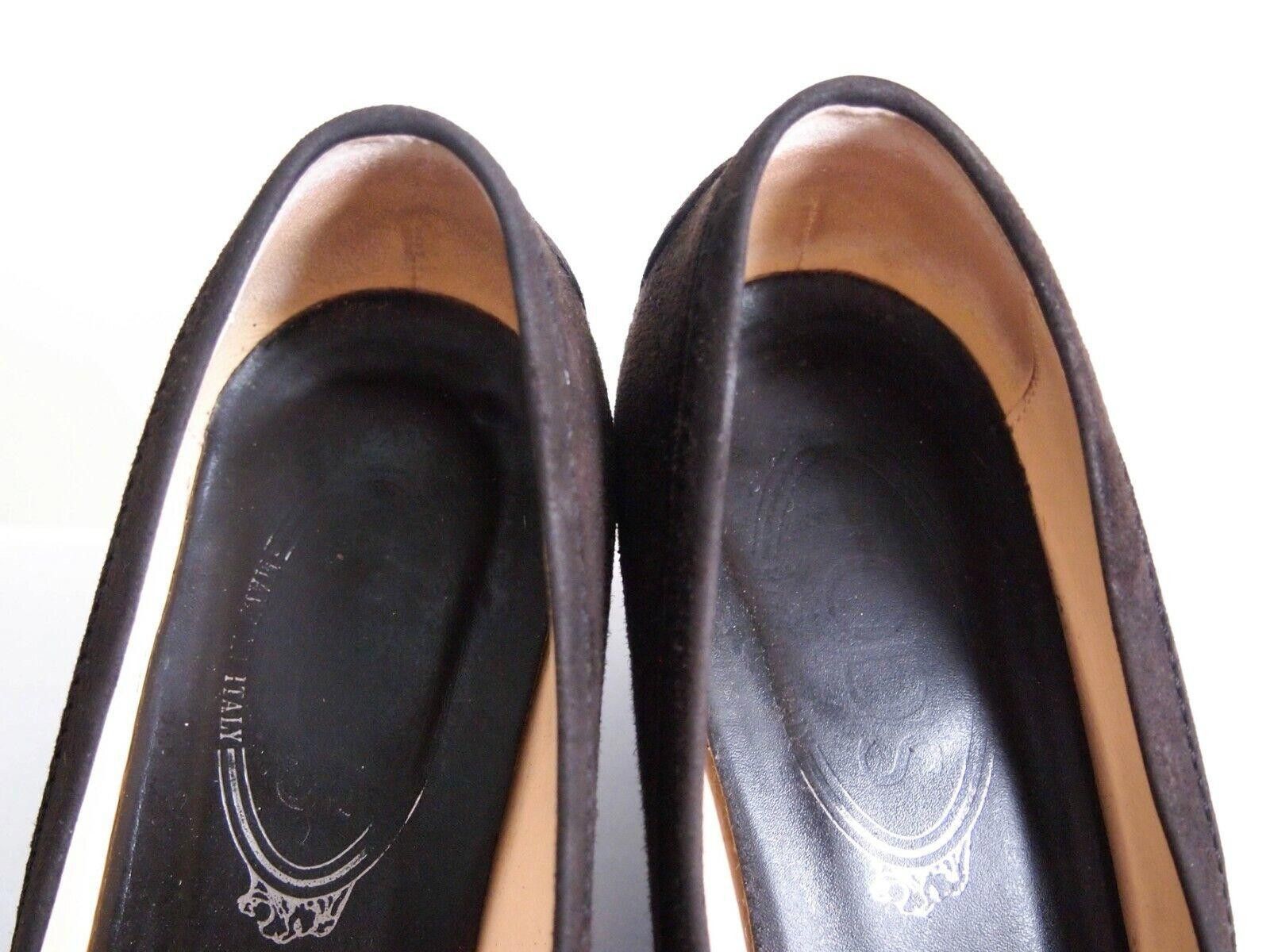 Tod's Tod's Mid Heel Pumps Brown Suede US 8 EU 38 Size US 8 / IT 38 - 5 Thumbnail