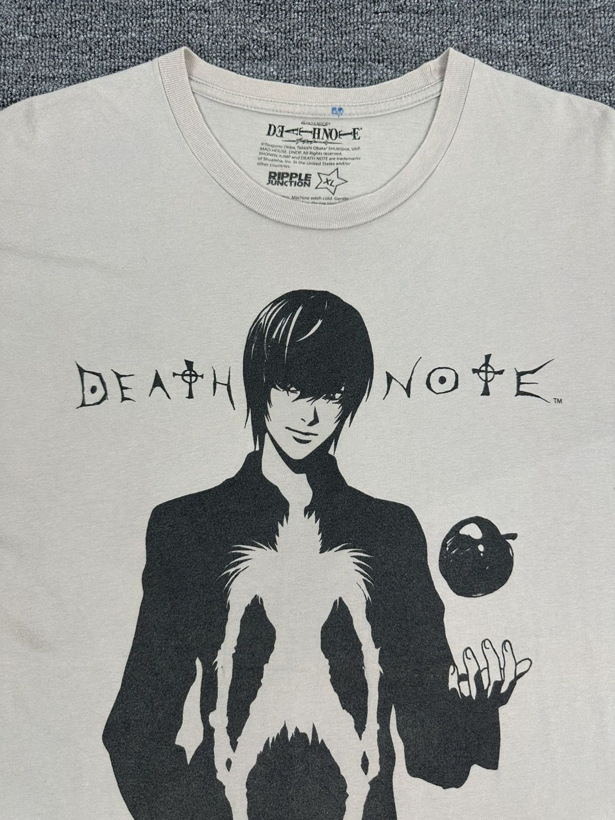 Anime Rare🔥Death Note Anime Mangga Shirt Big Logo Spell Out Size US L / EU 52-54 / 3 - 3 Thumbnail