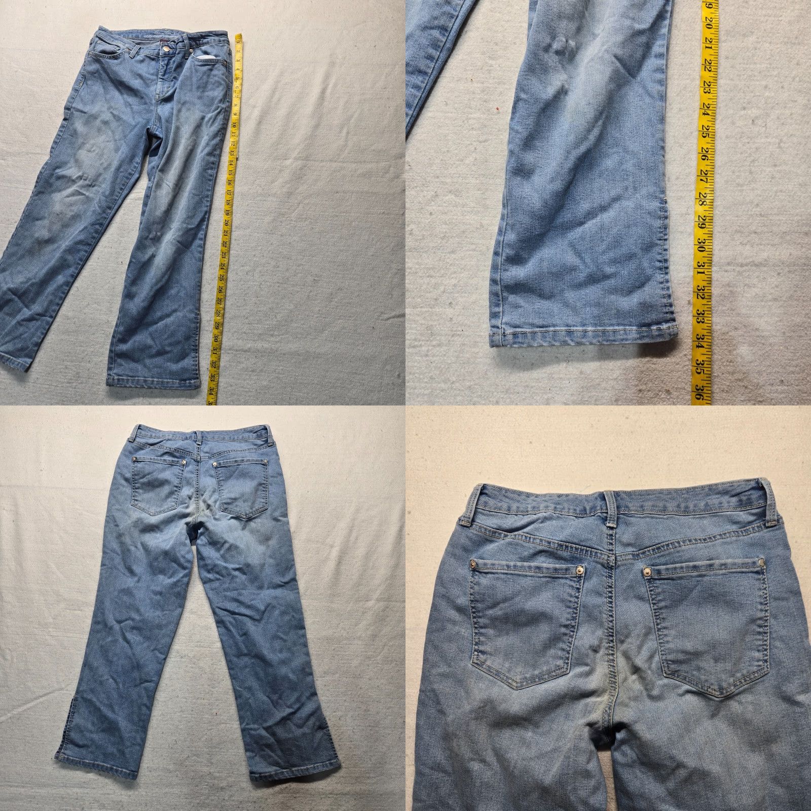 Gloria Vanderbilt Gloria Vanderbilt Amanda Jeans Capri Slimming Women 8 Blue Denim 5-Pocket Stretch Size 30" / US 8 / IT 44 - 8 Thumbnail