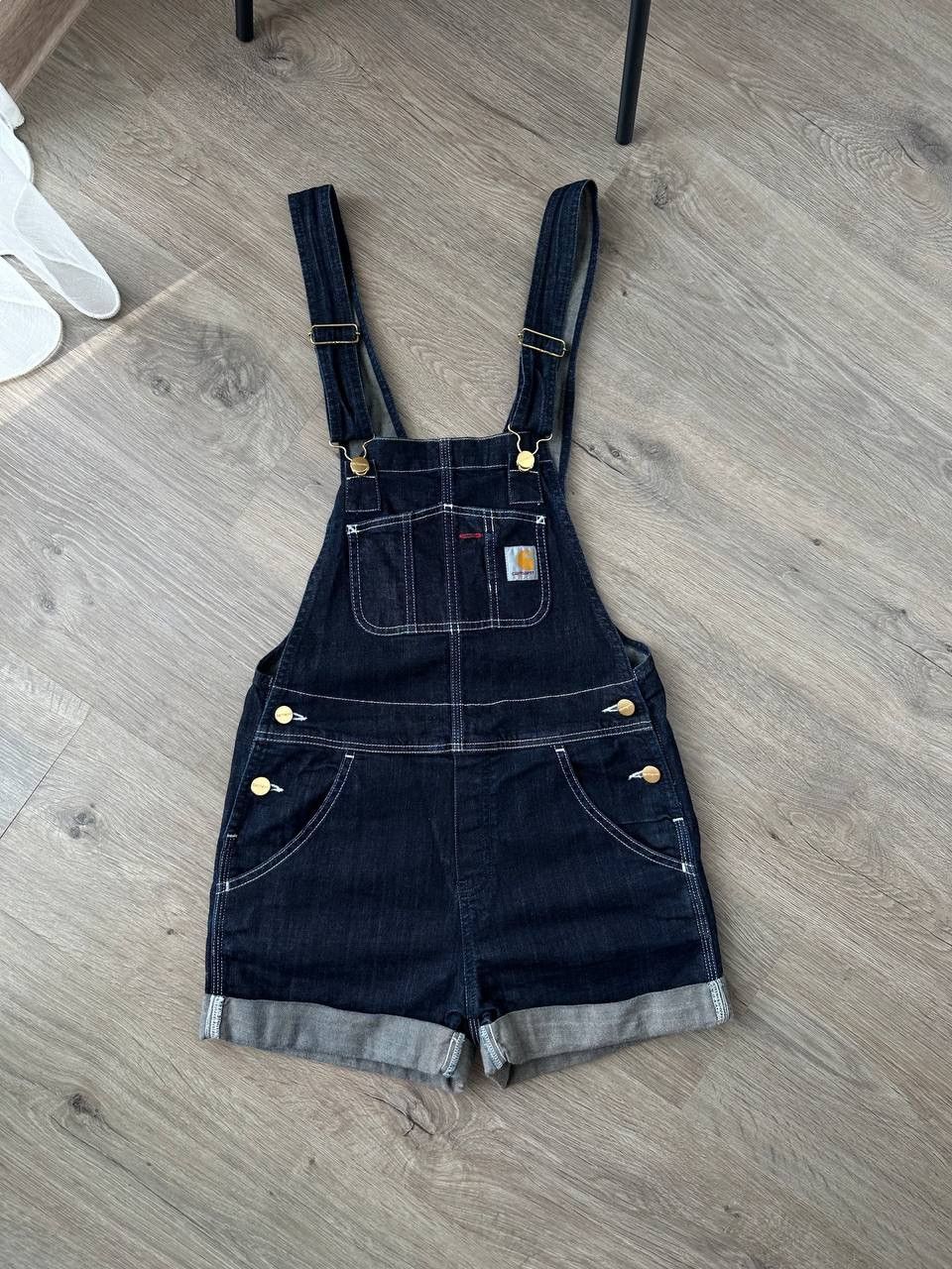 Carhartt Vintage Carhartt W' Bib Denim Jeans Shorts Size US 26 / EU 42 - 7 Thumbnail