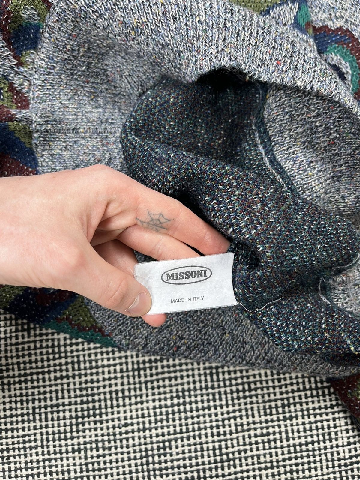 Missoni Vintage missoni crazy pattern knit wool sweater rare luxury Size US M / EU 48-50 / 2 - 8 Thumbnail