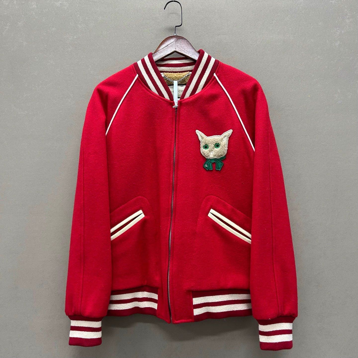 Gucci Gucci Cat Head Lamb Wool Baseball Jacket 99 New 46 ys000610 Size US S / EU 44-46 / 1 - 1 Thumbnail