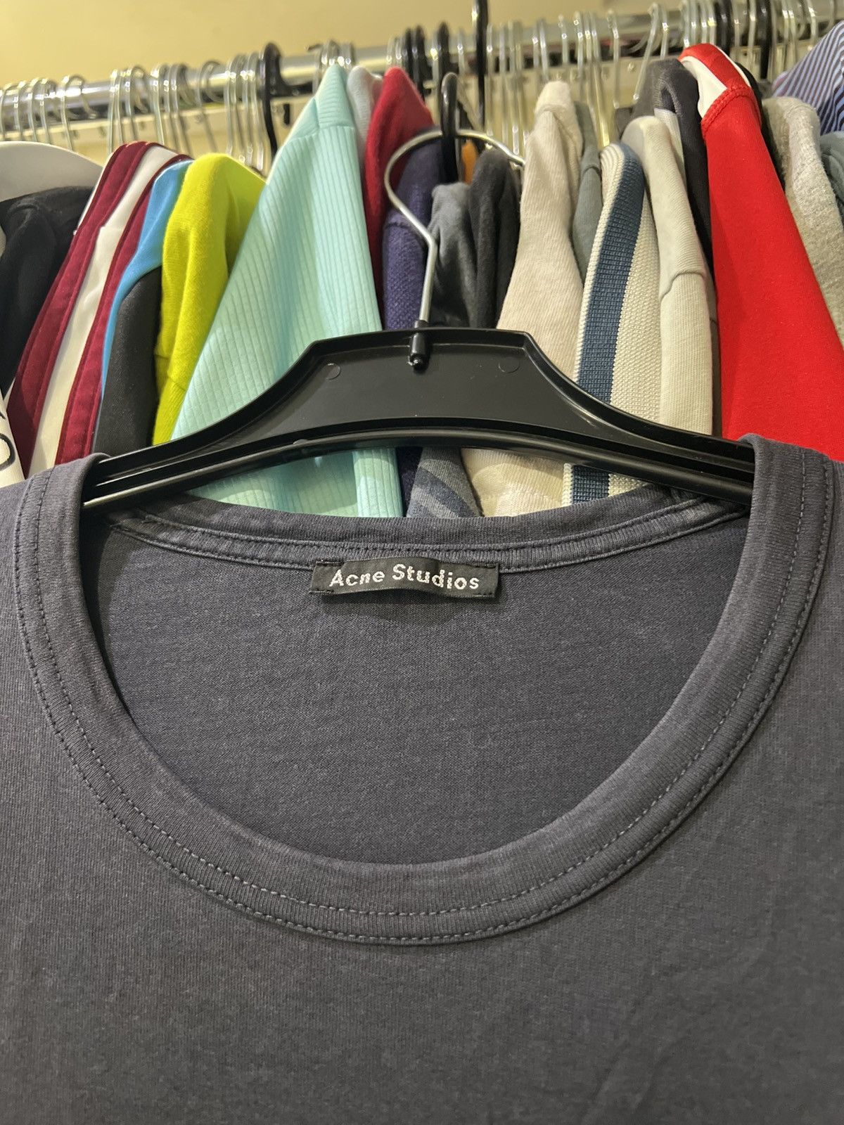 Acne Studios VINTAGE ACNE STUDIOS NASH FACE BLANK LOGO BLUE T SHIRT Size US M / EU 48-50 / 2 - 6 Thumbnail