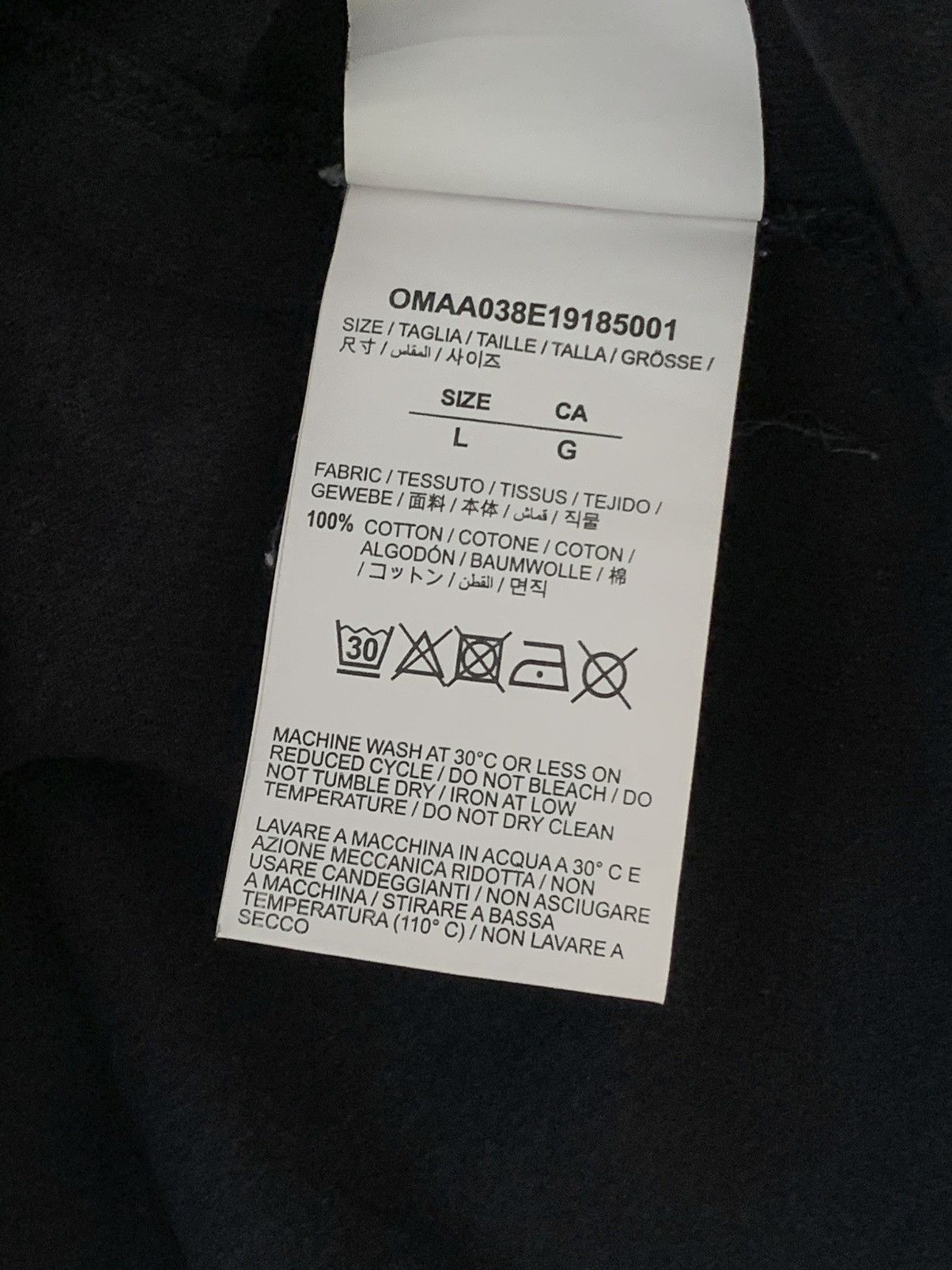 Off-White OFF WHITE Virgil Abloh 2020 Backbone Arrow Print tee Size US L / EU 52-54 / 3 - 9 Thumbnail