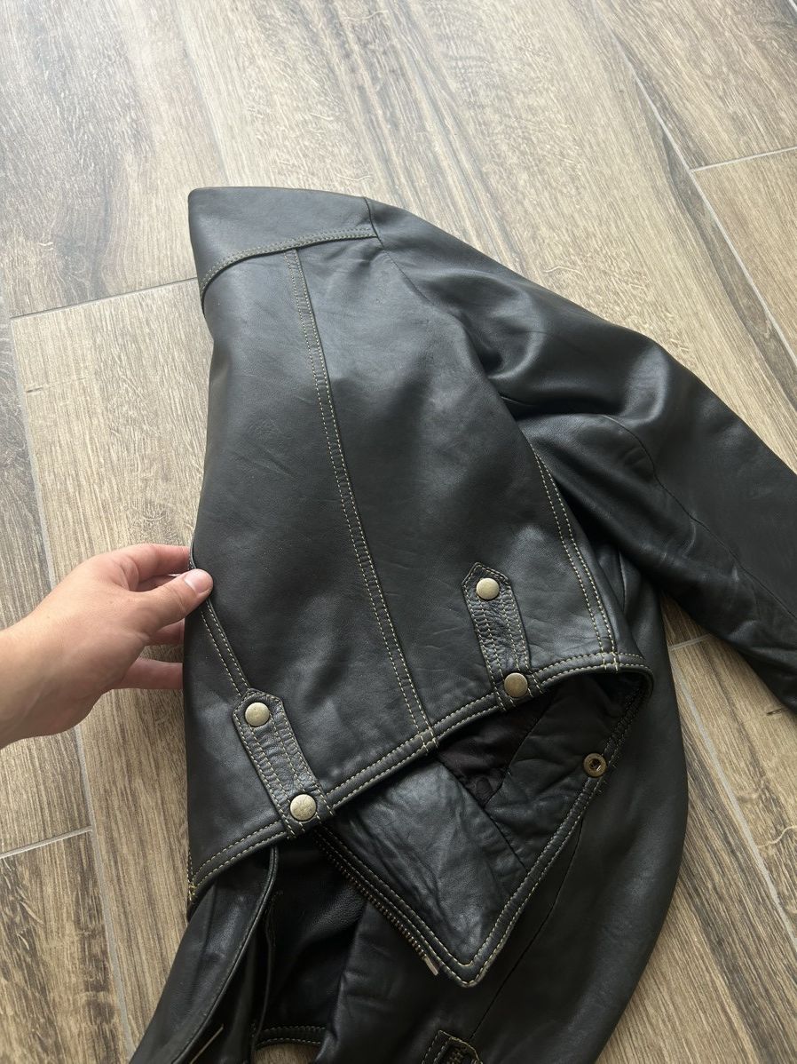 Other Vintage Biker Leather jacket mens rare y2k Size US M / EU 48-50 / 2 - 5 Thumbnail
