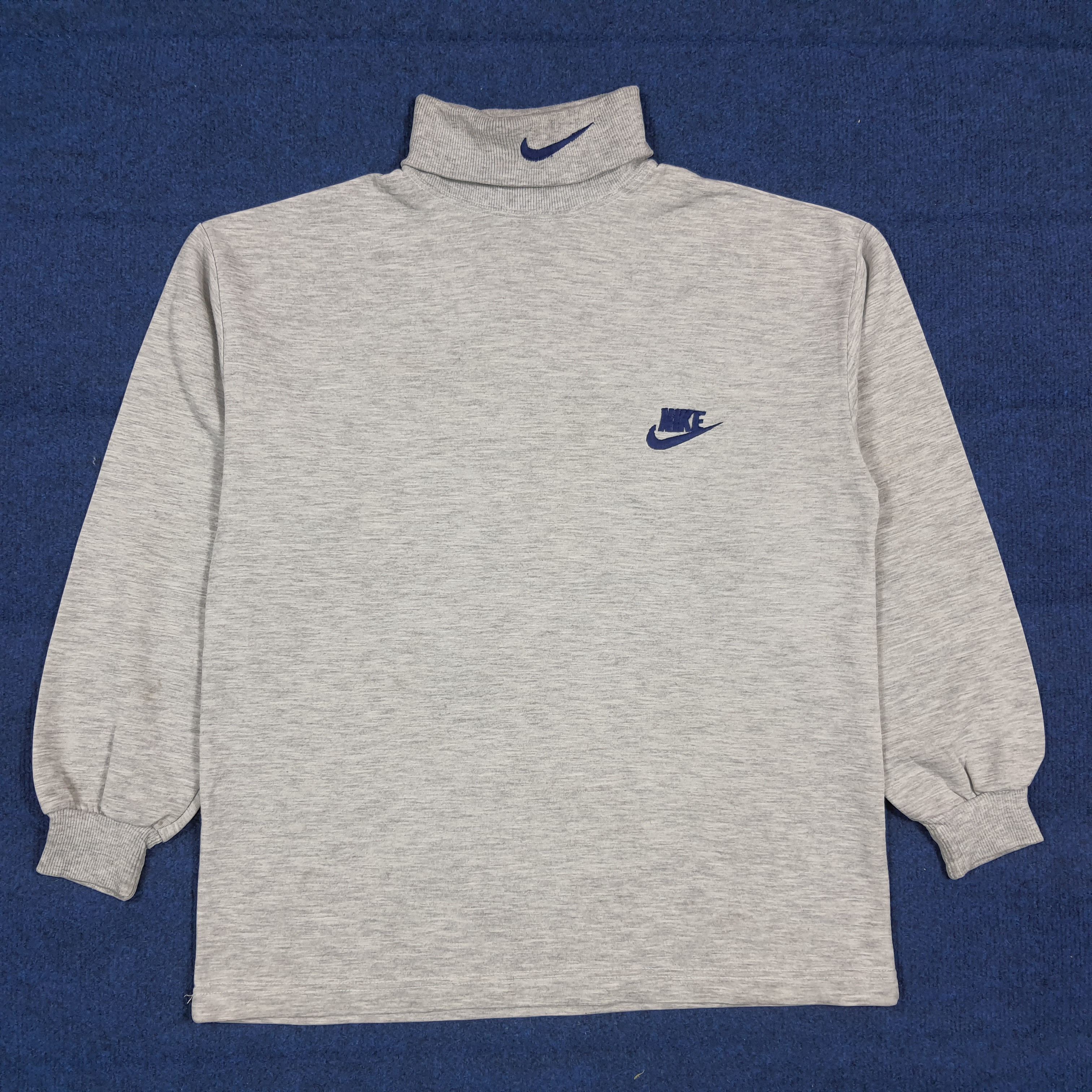 Nike Vintage 90s Nike Center Swoosh Turtleneck Sweatshirt C293N24 Size US M / EU 48-50 / 2 - 1 Thumbnail