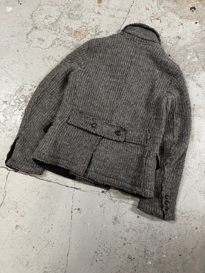Dolce & Gabbana 2000s Dolce & Gabbana Grey Wool Buttoned Jacket Size 42R - 6 Thumbnail