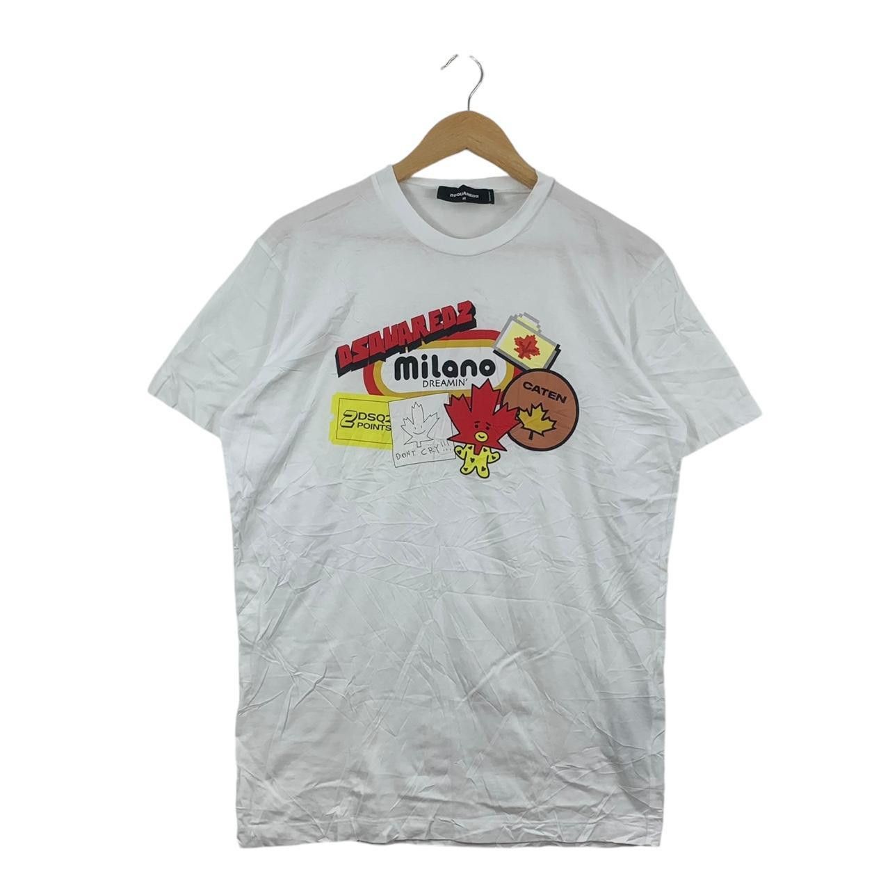 Dsquared2 DSQUARED2 MILANO DREAMIN Made In Italy Tee Shirt Top Size US M / EU 48-50 / 2 - 1 Thumbnail