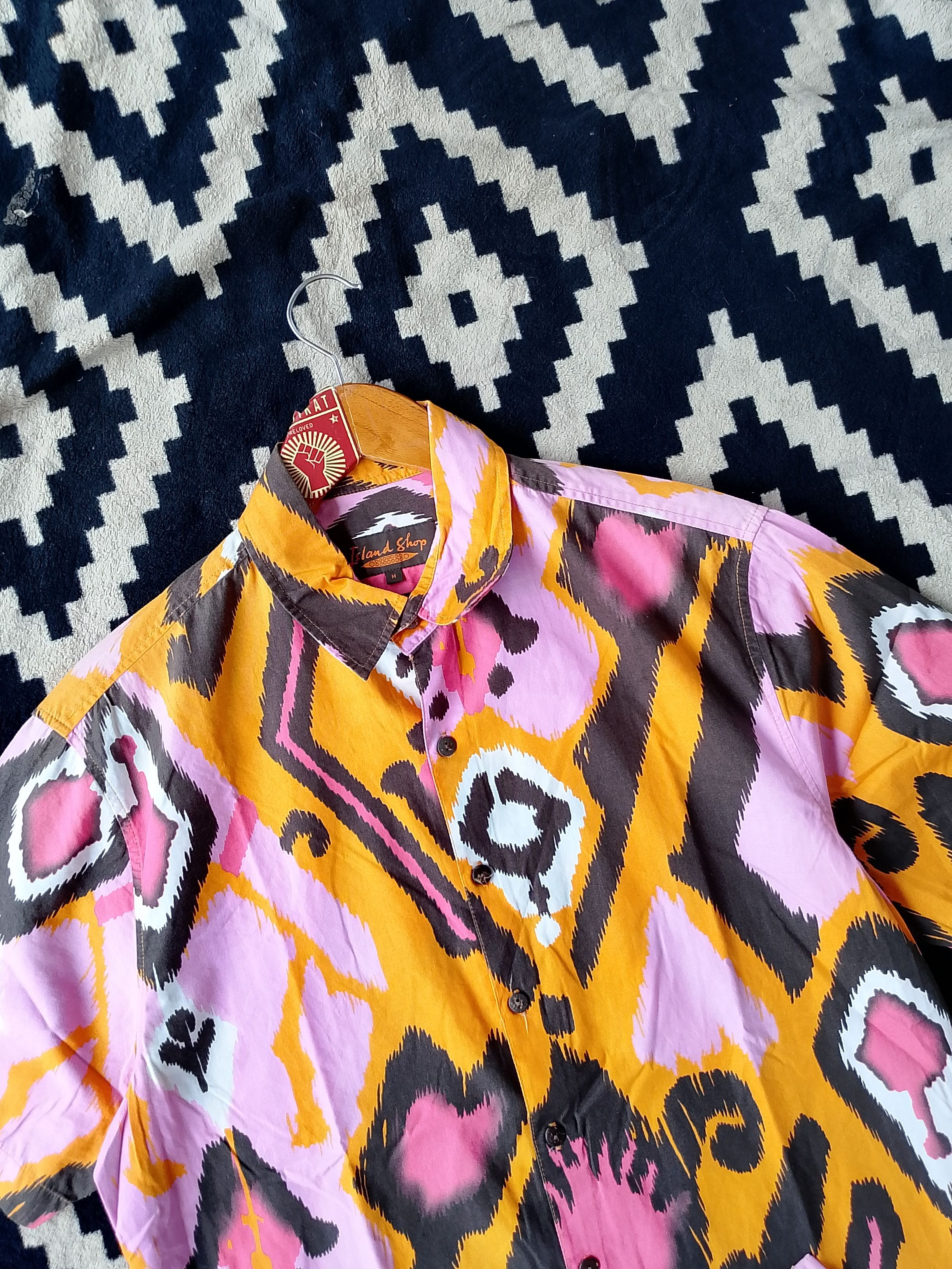 Vintage Vintage Island Shop Abstract Shirt Hawaiian Surfwear Size US M / EU 48-50 / 2 - 3 Thumbnail