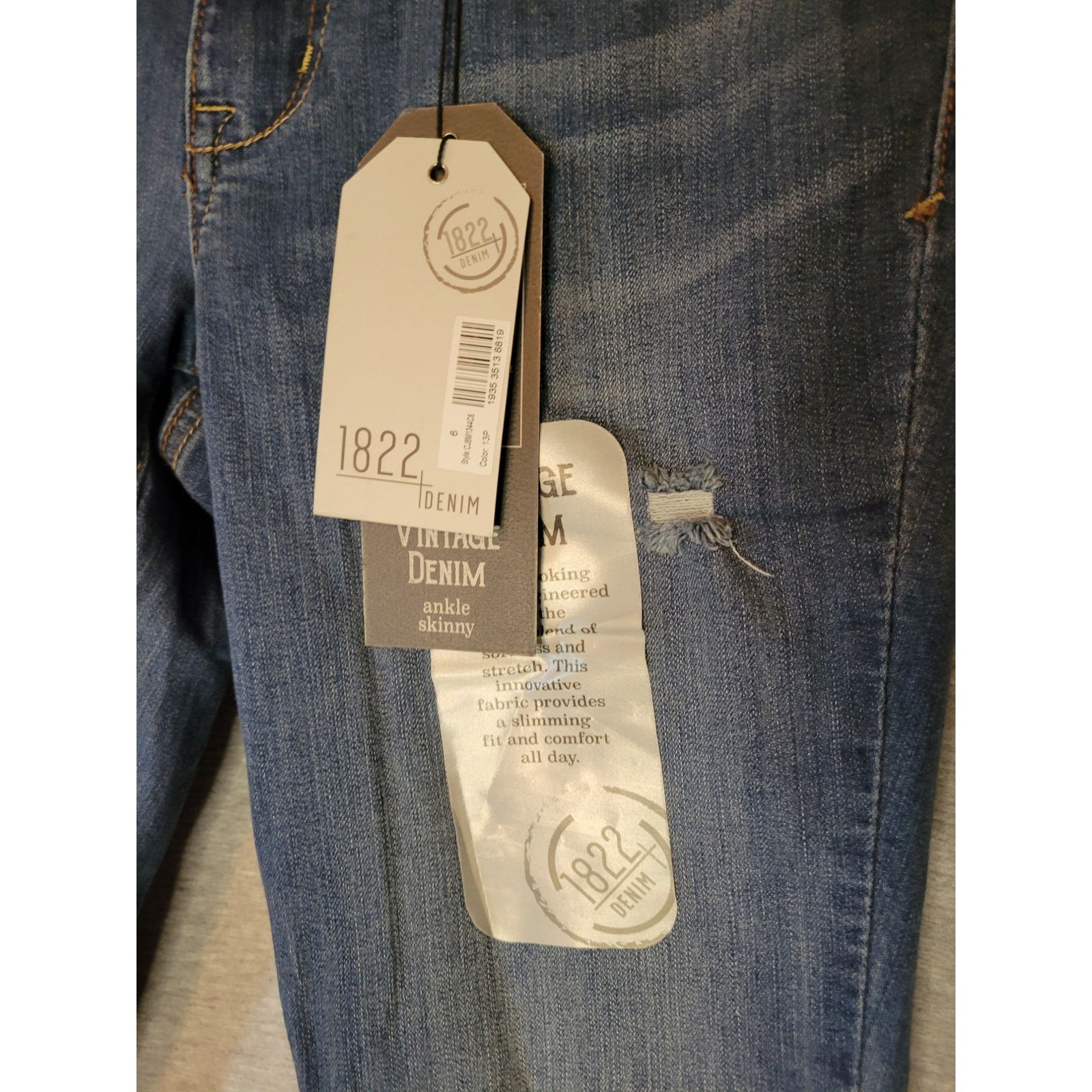 Other NWT Women's 1822 Denim Skinny Ankle Denim Jeans Size 6 Size 28" / US 6 / IT 42 - 3 Thumbnail