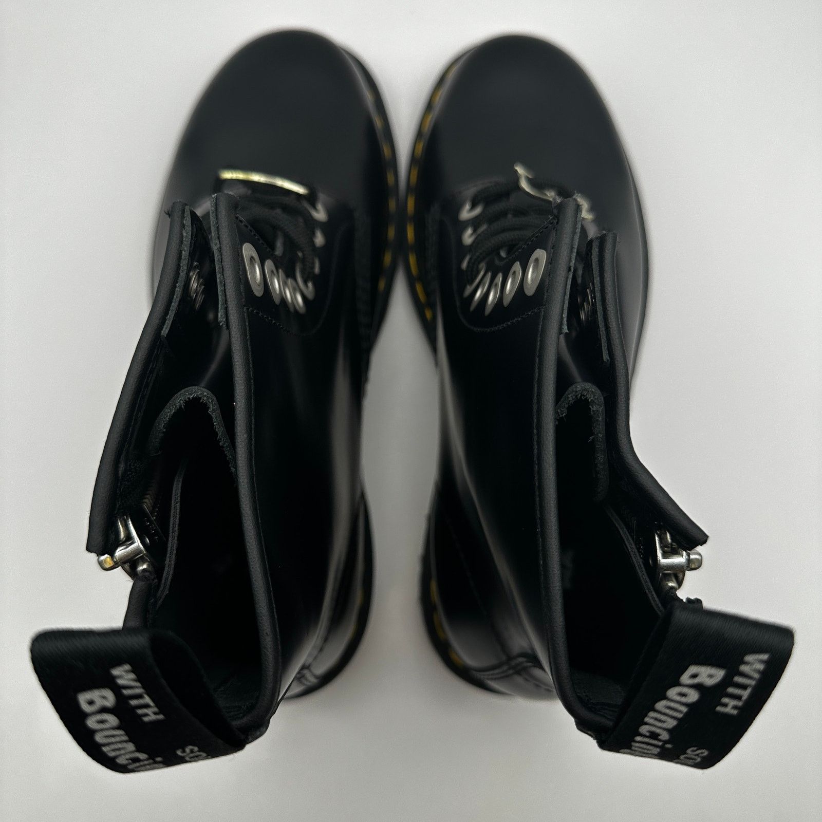 Dr. Martens Dr. Doc Martens 1460 Zip Smooth Leather Boots Black Size 8 Size US 8 / EU 41 - 6 Thumbnail