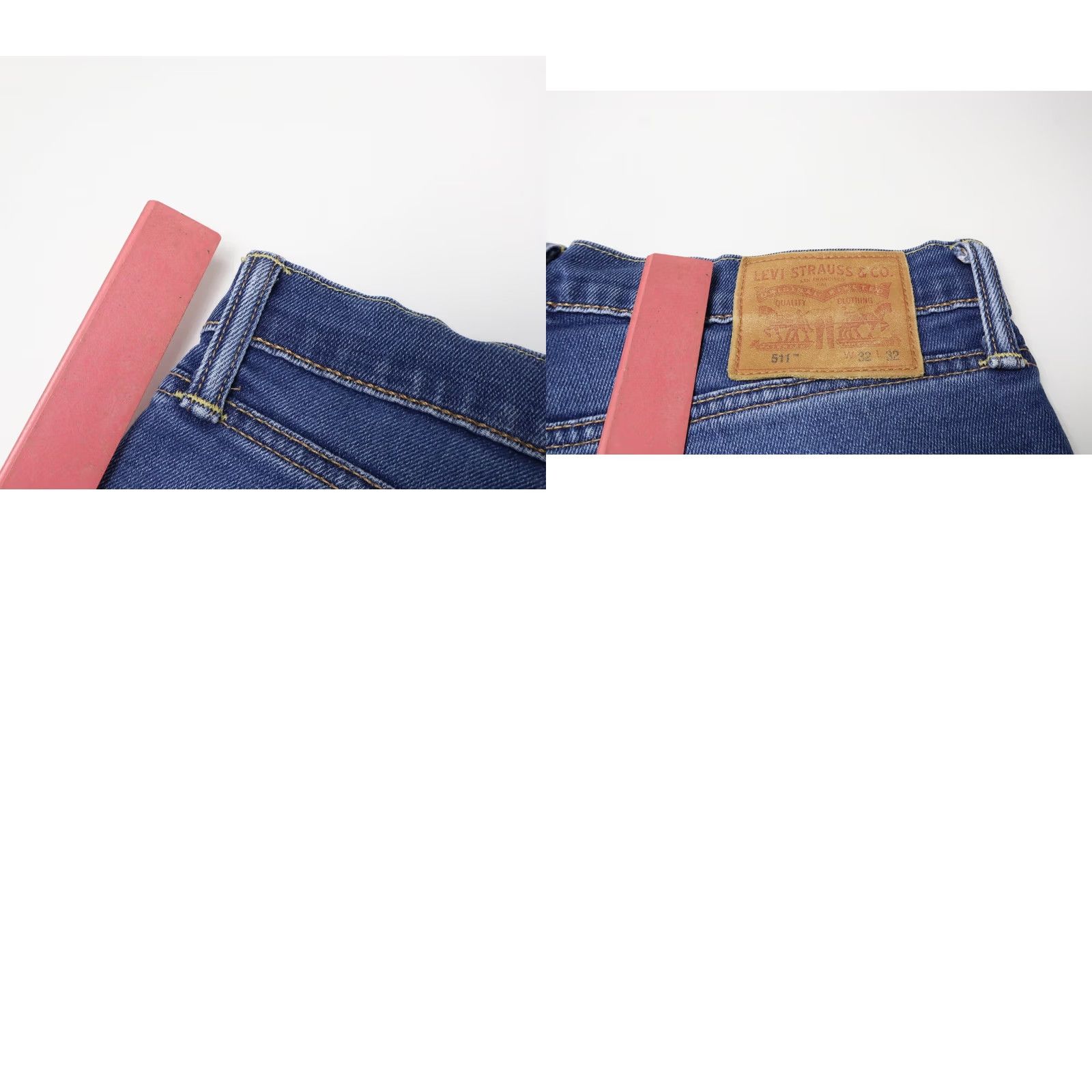 Levi's LEVI'S 511 Jeans Men's Blue Denim W32/L32 Stretchy Whiskers Faded Size US 32 / EU 48 - 9 Thumbnail