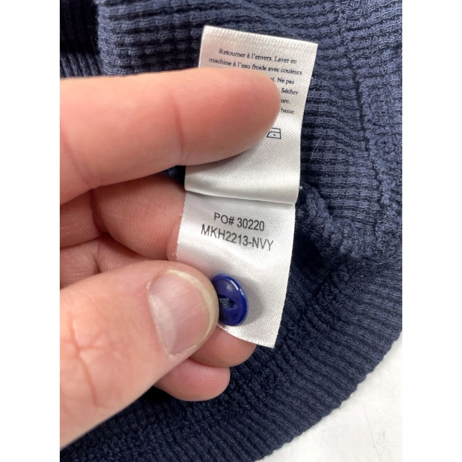 Faherty Faherty Thermal Shirt Mens Small Blue Knitwear Henley Long Sleeve Waffle Knit Size US S / EU 44-46 / 1 - 8 Thumbnail