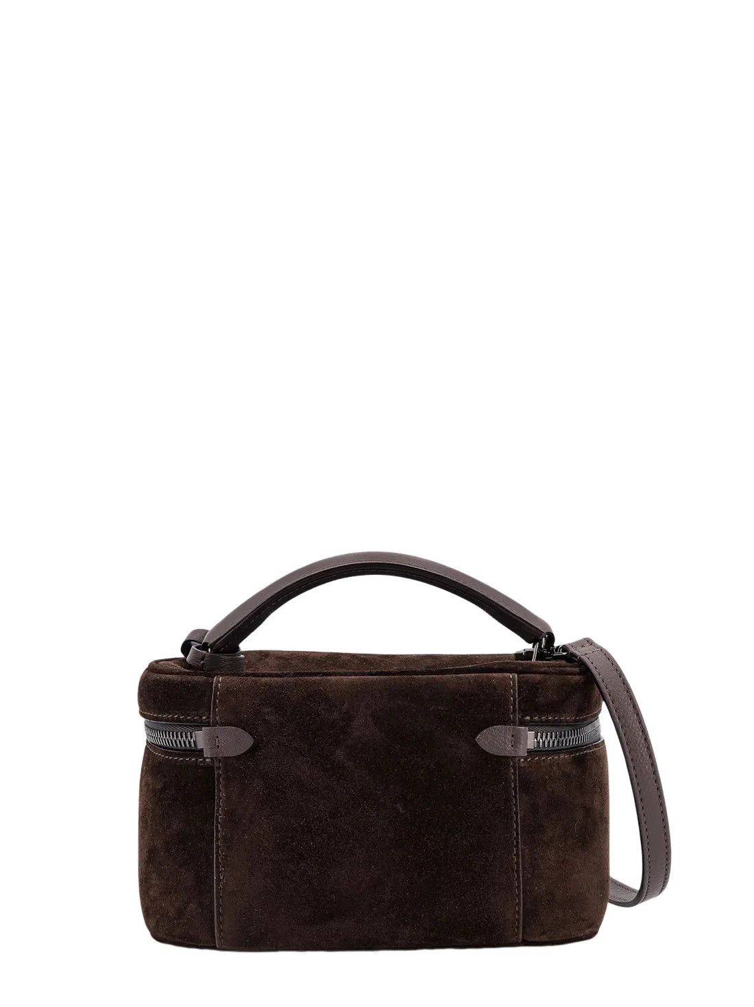 Brunello Cucinelli BRUNELLO CUCINELLI Brown Suede Vanity Bag New & Authentic Size ONE SIZE - 2 Thumbnail