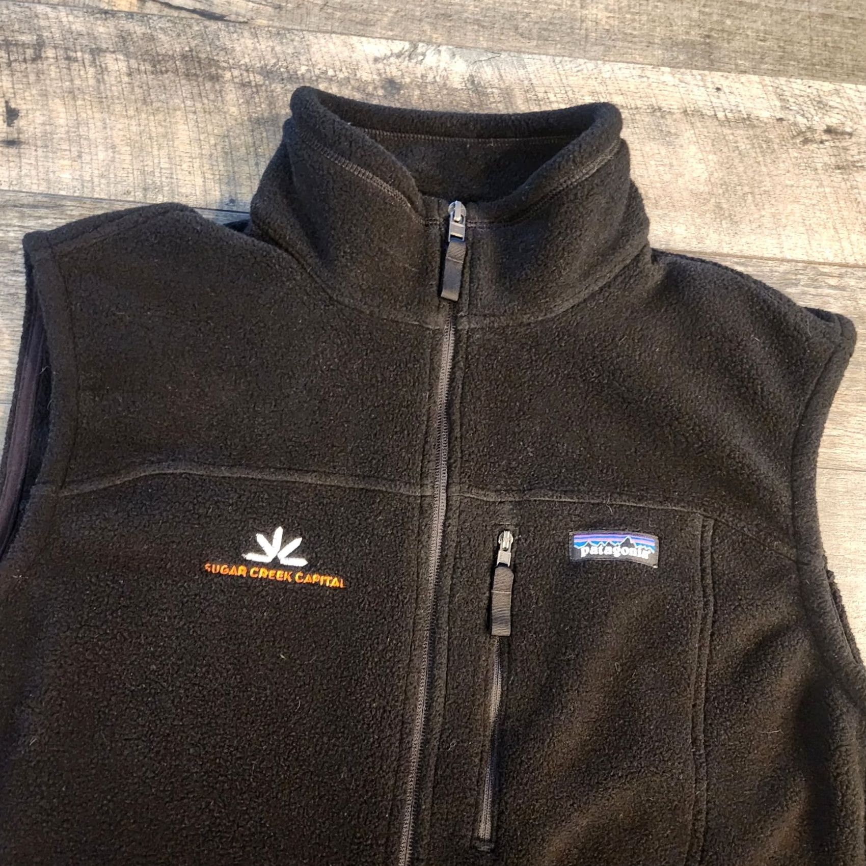 Patagonia Patagonia Synchilla Vest Full Zip Black Mens Large Fleece (Corp Logo) Size US L / EU 52-54 / 3 - 2 Thumbnail