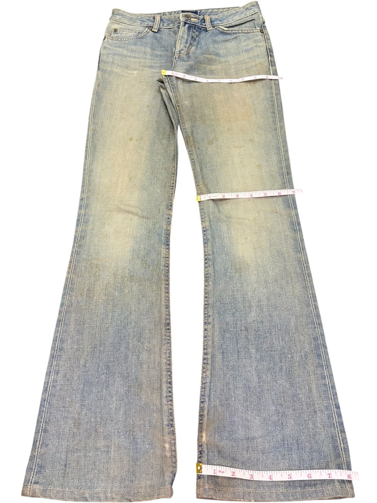 Edwin Vintage Edwin Something Mud Wash Distress Flare Jeans Size 27" / US 4 / IT 40 - 8 Thumbnail