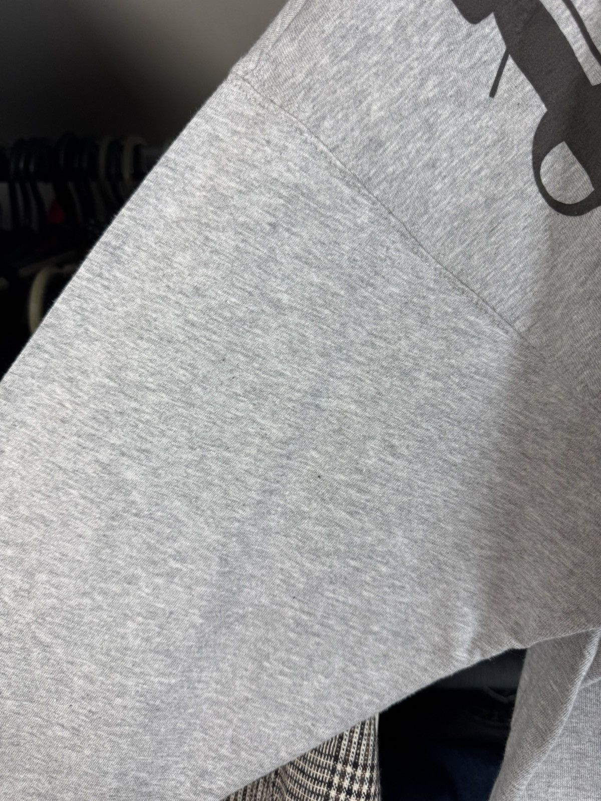 Palm Angels Palm Angels Women’s Gray Drop Shoulder Long Sleeve T-shirt Size S / US 4 / IT 40 - 6 Thumbnail