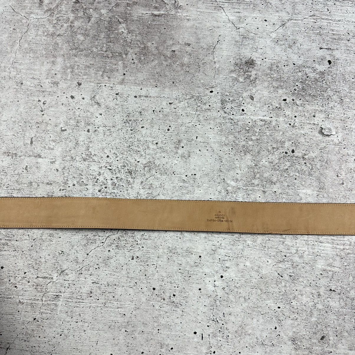 Gucci Gucci Double GG Vintage Leather Belt Size ONE SIZE - 5 Thumbnail