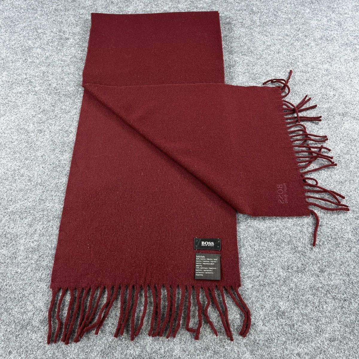 Hugo Boss × Vintage Hugo Boss Scarf / Muffler / Neckwear T1444 Size ONE SIZE - 2 Thumbnail
